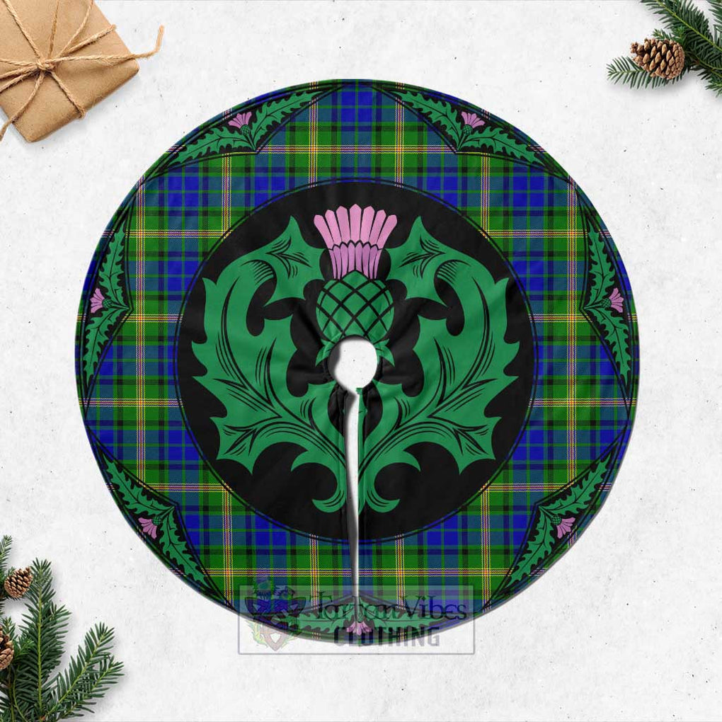 Tartan Vibes Clothing Maitland Tartan Christmas Tree Skirt Scottish Thistle Style