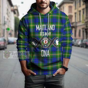 Maitland Tartan Hoodie with Family Crest DNA In Me Style