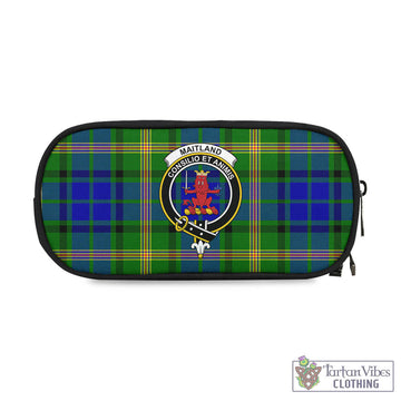 Maitland Tartan Pen and Pencil Case with Family Crest