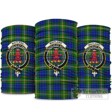 Maitland Tartan Neck Gaiters, Tartan Bandanas, Tartan Head Band with Family Crest