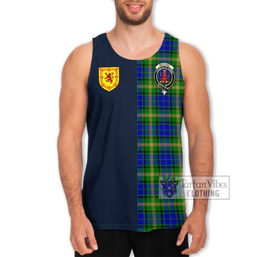 Maitland Tartan Men's Tank Top Alba with Scottish Lion Royal Arm Half Style