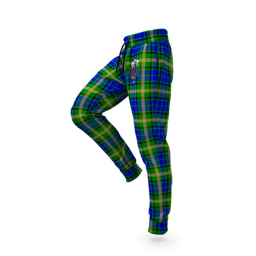 Maitland Tartan Joggers Pants with Family Crest