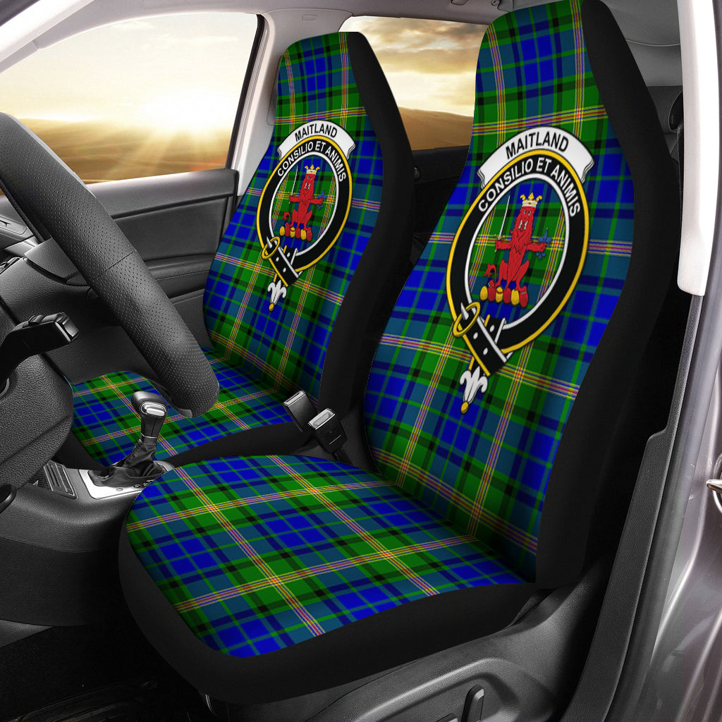 Maitland Tartan Car Seat Cover with Family Crest One Size - Tartanvibesclothing