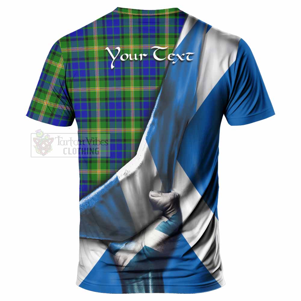 Tartan Vibes Clothing Maitland Tartan T-Shirt with Family Crest Scotland Patriotic Style