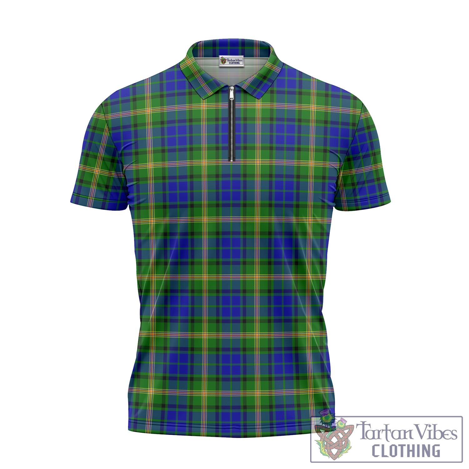 Tartan Vibes Clothing Maitland Tartan Zipper Polo Shirt