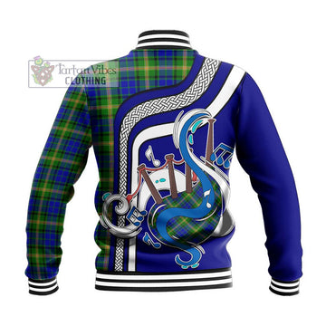 Maitland Tartan Baseball Jacket with Epic Bagpipe Style