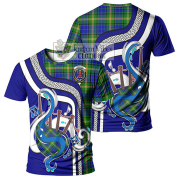 Maitland Tartan T-Shirt with Epic Bagpipe Style