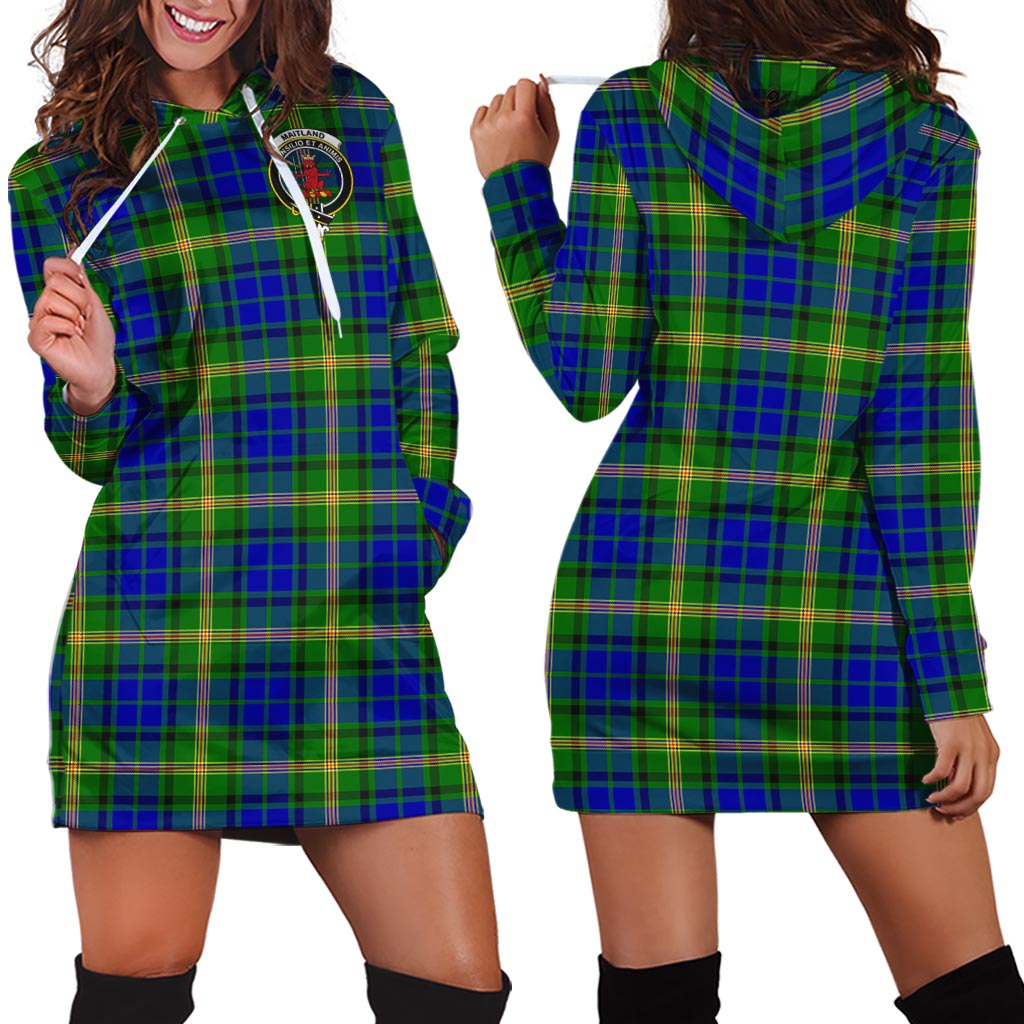 Maitland Tartan Hoodie Dress with Family Crest - Tartan Vibes Clothing