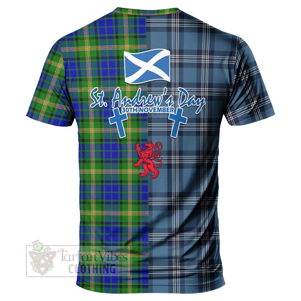 Tartan Vibes Clothing Maitland Tartan T-Shirt Happy St. Andrew's Day Half Tartan Style