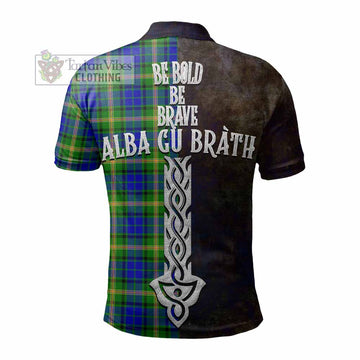 Maitland Tartan Family Crest Polo Shirt Alba Gu Brath Be Brave Lion Ancient Style - Tartan Vibes Clothing