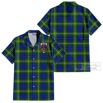 Maitland Tartan Cotton Hawaiian Shirt with Family Crest