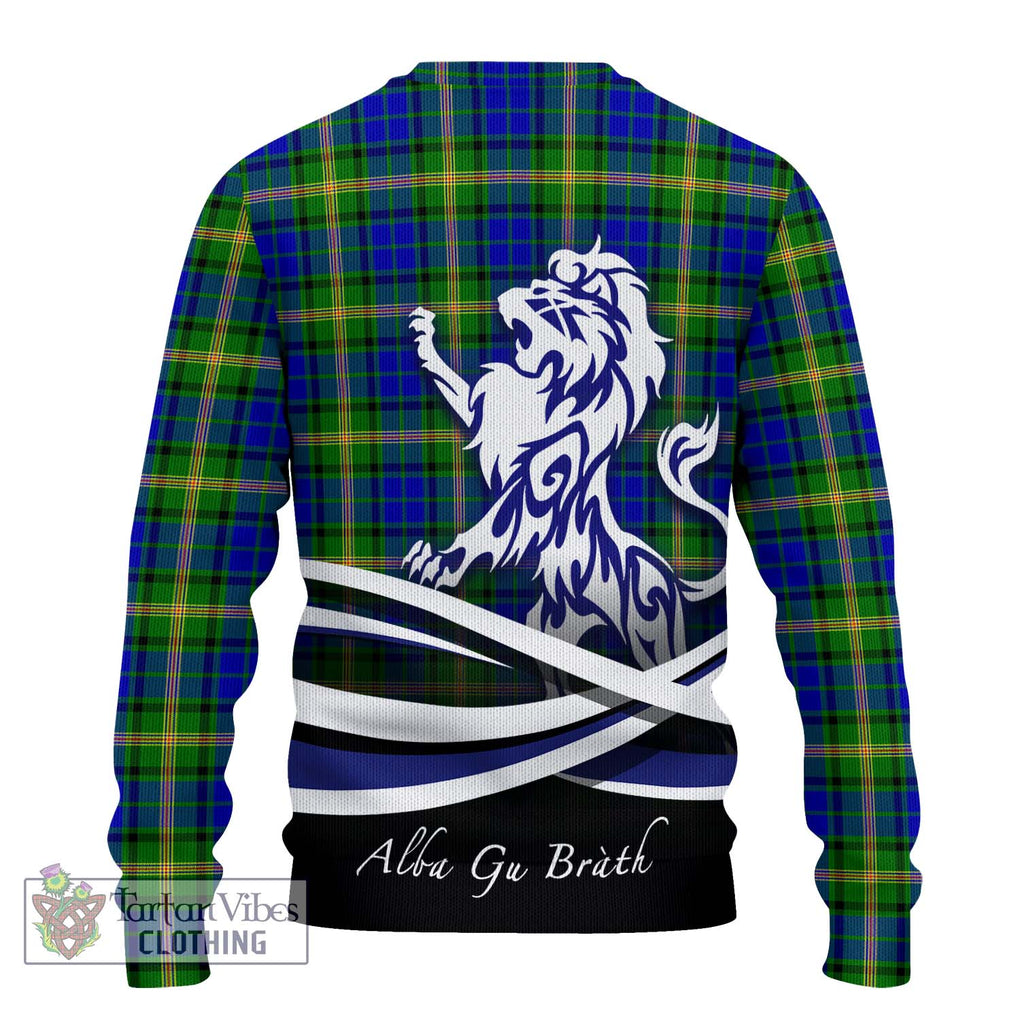 Maitland Tartan Knitted Sweater with Alba Gu Brath Regal Lion Emblem - Tartanvibesclothing Shop