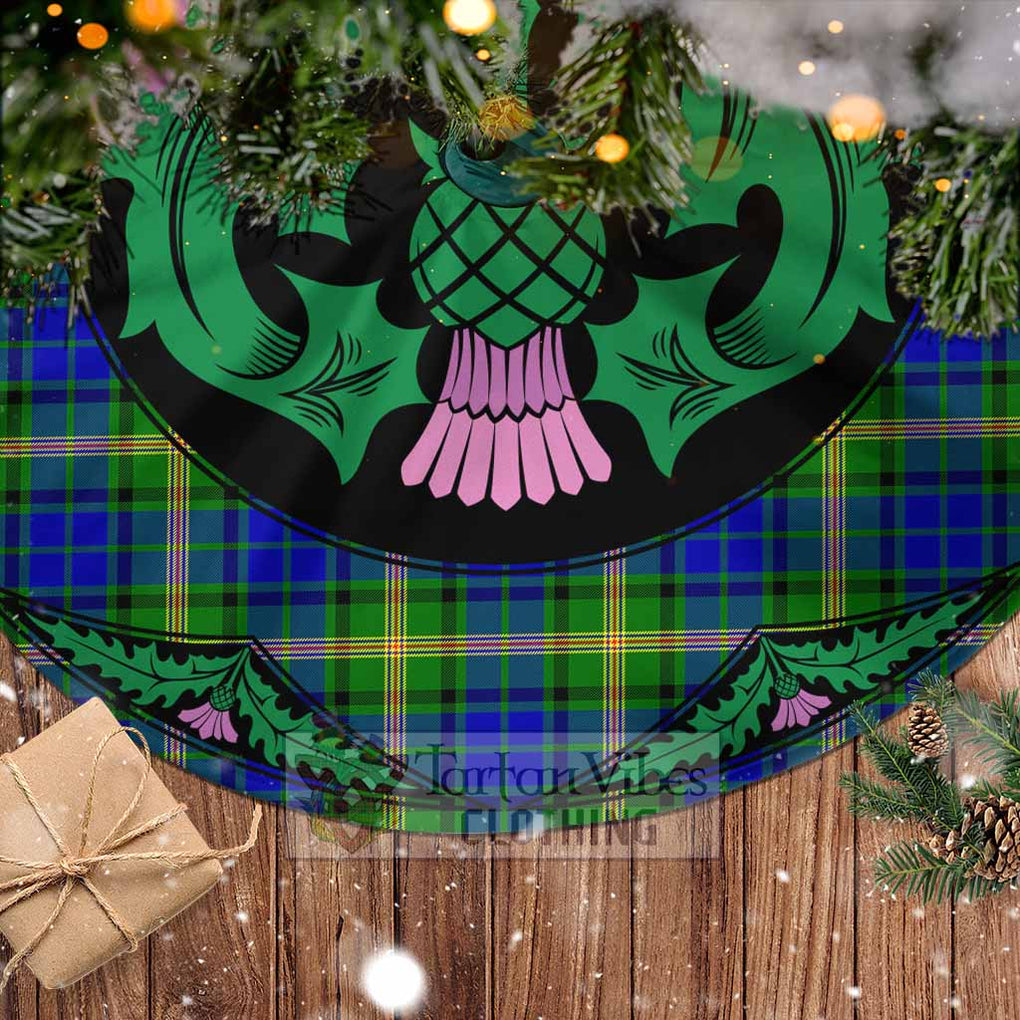 Tartan Vibes Clothing Maitland Tartan Christmas Tree Skirt Scottish Thistle Style