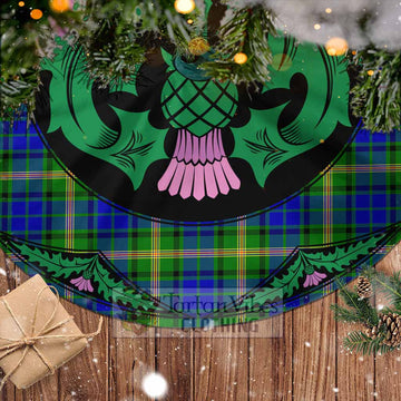 Maitland Tartan Christmas Tree Skirt Scottish Thistle Style