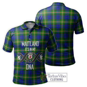 Maitland Tartan Polo Shirt with Family Crest DNA In Me Style