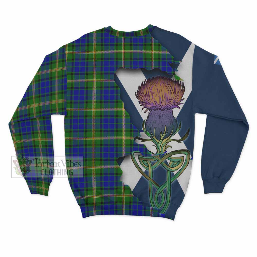 Maitland Tartan Family Crest Sweatshirt Scottish Thistle Celtic Inspired - Tartan Vibes Clothing