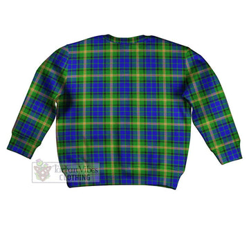 Maitland Tartan Kid Ugly Sweater with Family Crest