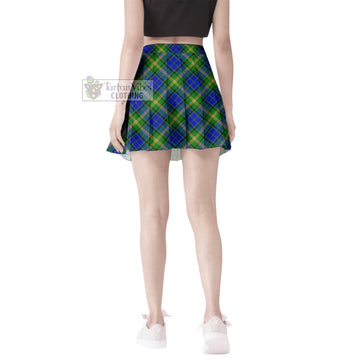 Maitland Tartan Women's Plated Mini Skirt