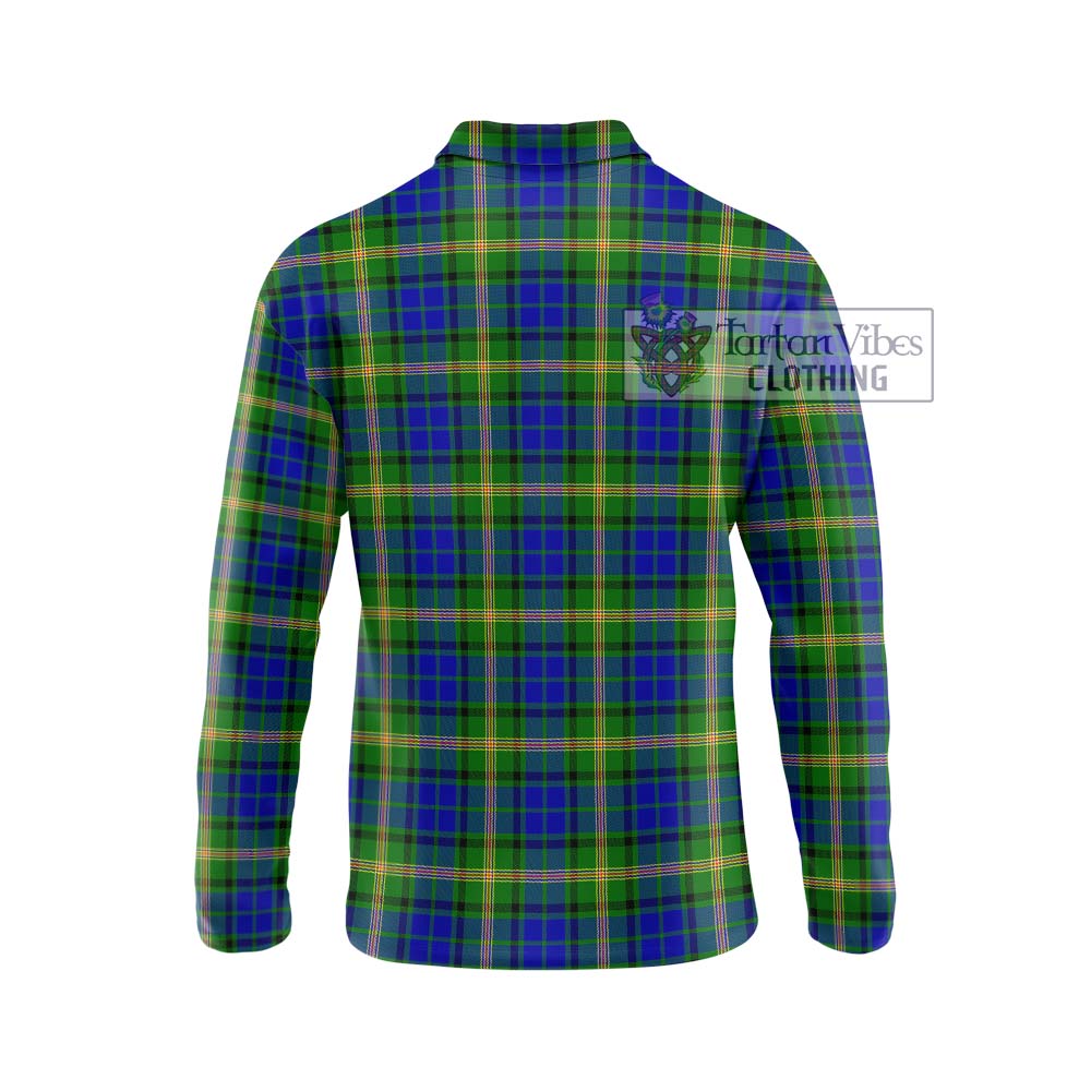 Maitland Tartan Long Sleeve Polo Shirt with Family Crest DNA In Me Style - Tartanvibesclothing Shop