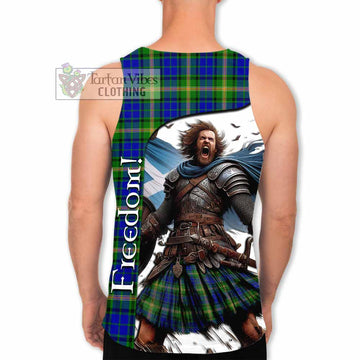 Maitland Crest Tartan Men's Tank Top Inspired by the Freedom of Scottish Warrior