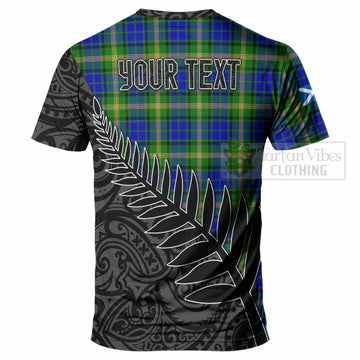 Maitland Crest Tartan T-Shirt with New Zealand Silver Fern Half Style