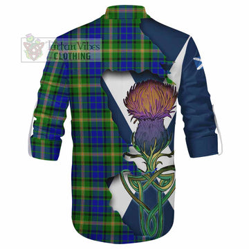 Maitland Tartan Family Crest Ghillie Kilt Shirt Scottish Thistle Celtic Inspired - Tartan Vibes Clothing