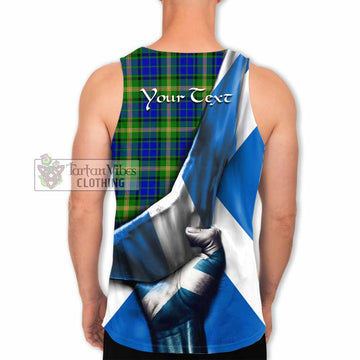Maitland Tartan Men's Tank Top with Family Crest Scotland Patriotic Style - Tartan Vibes Clothing