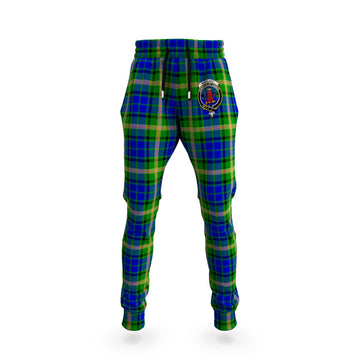 Maitland Tartan Joggers Pants with Family Crest