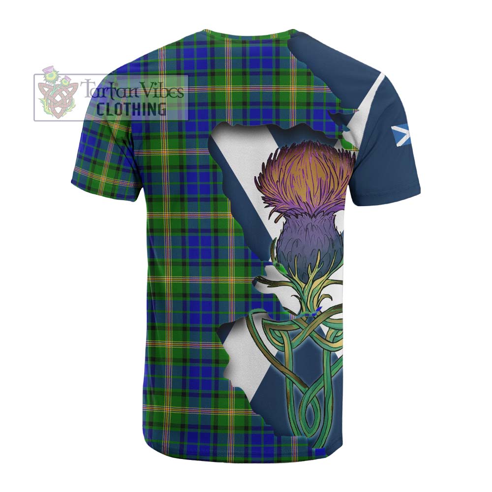 Maitland Tartan Family Crest Cotton T-shirt Scottish Thistle Celtic Inspired - Tartan Vibes Clothing