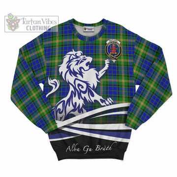 Maitland Tartan Sweatshirt with Alba Gu Brath Regal Lion Emblem