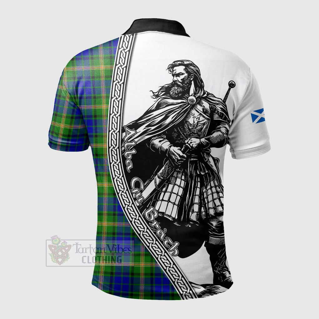 Tartan Vibes Clothing Maitland Tartan Clan Crest Polo Shirt with Highlander Warrior Celtic Style