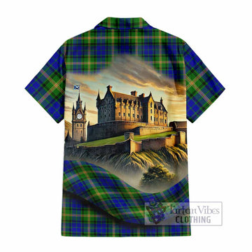 Maitland Tartan Family Crest Hawaiian Shirt with Scottish Ancient Castle Style - Tartan Vibes Clothing