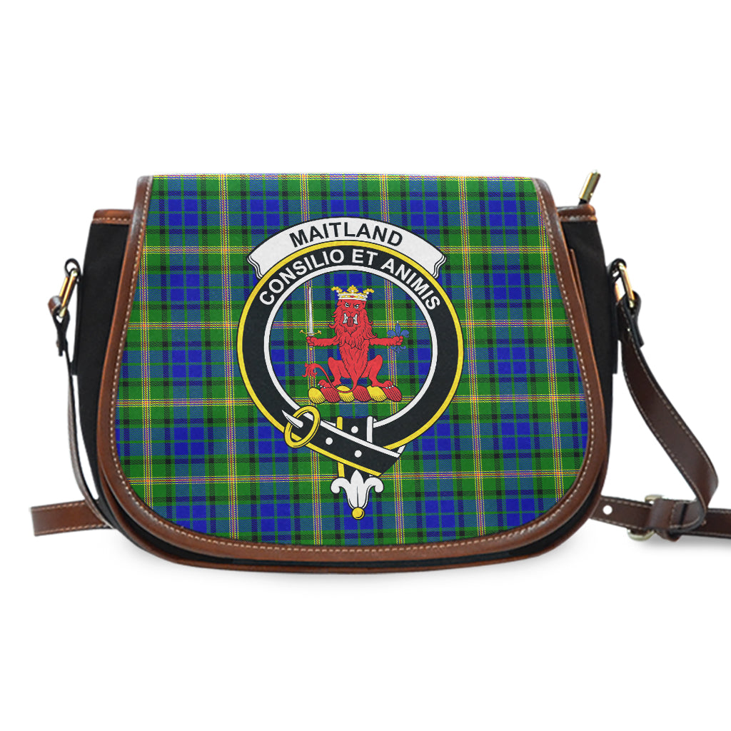 Maitland Tartan Saddle Bag with Family Crest - Tartan Vibes Clothing