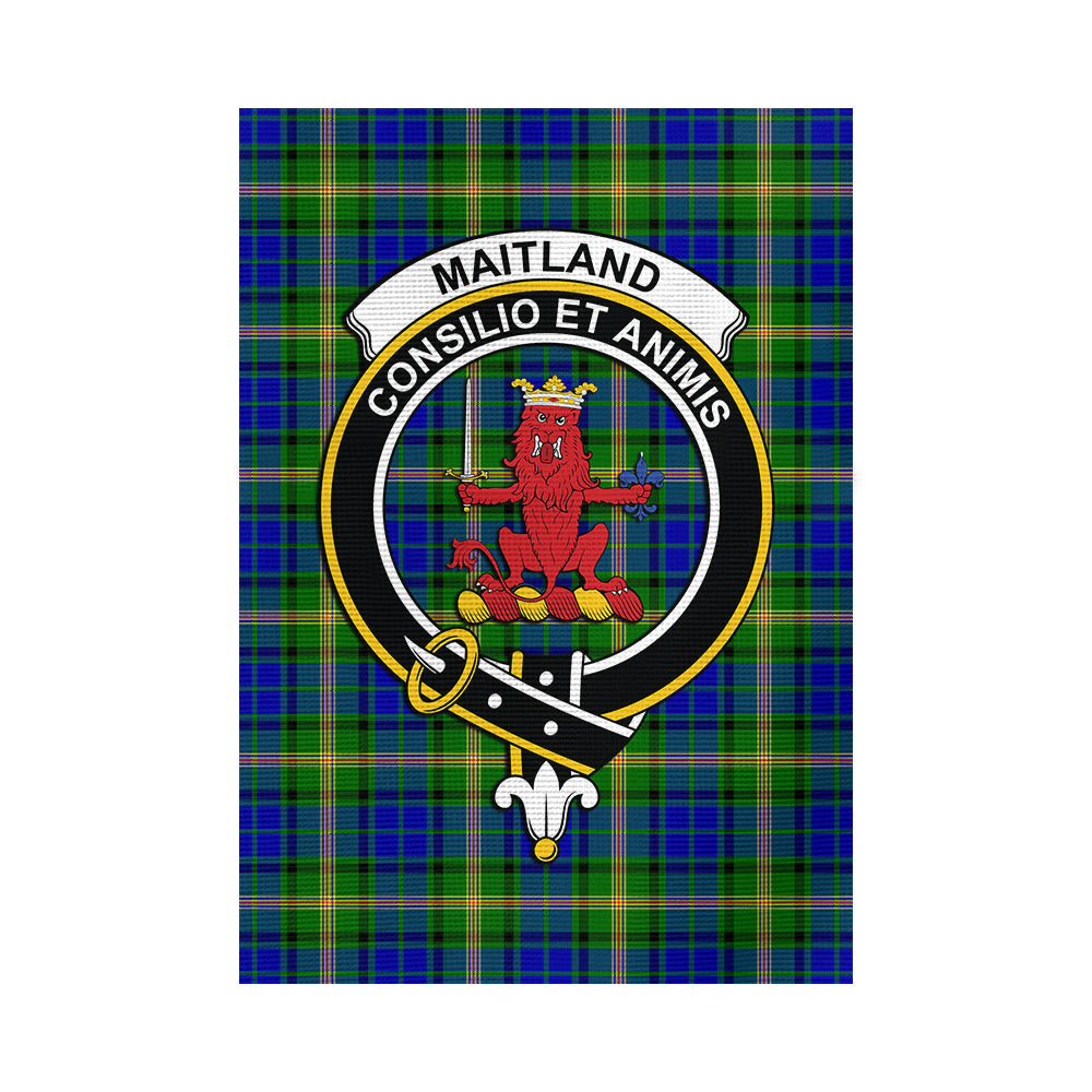 Maitland Tartan Flag with Family Crest - Tartan Vibes Clothing