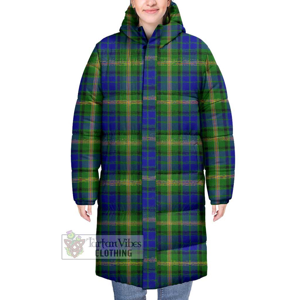 Tartan Vibes Clothing Maitland Tartan Long Down Jacket