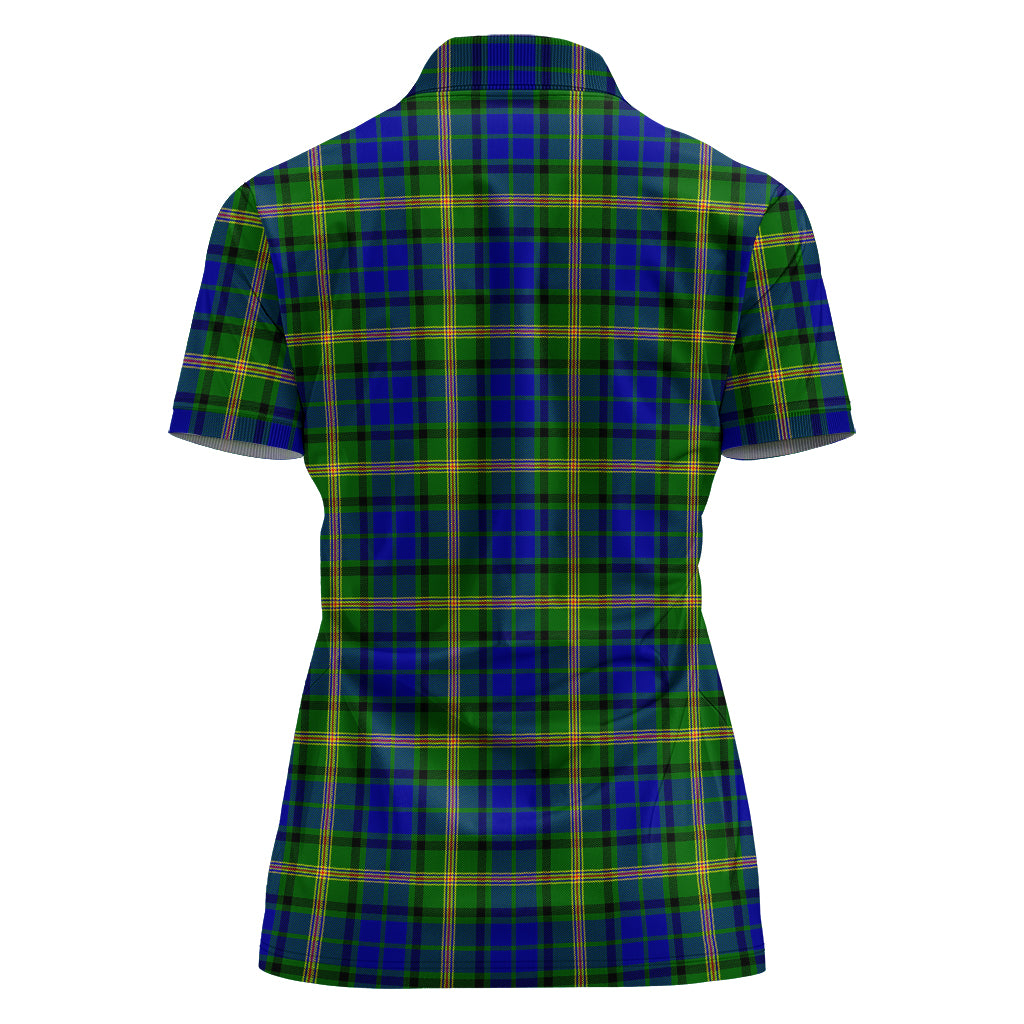 Maitland Tartan Polo Shirt with Family Crest For Women - Tartan Vibes Clothing