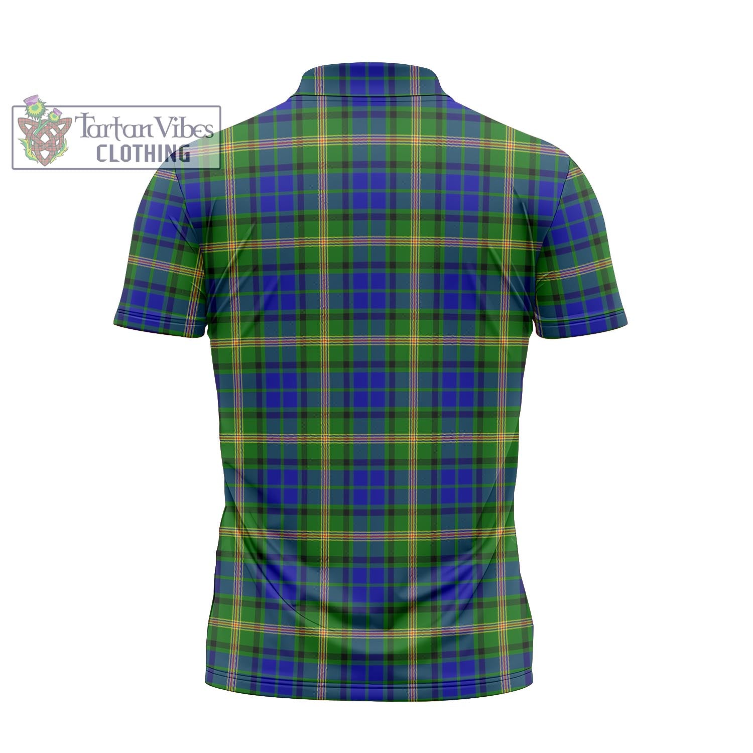 Tartan Vibes Clothing Maitland Tartan Zipper Polo Shirt with Family Crest