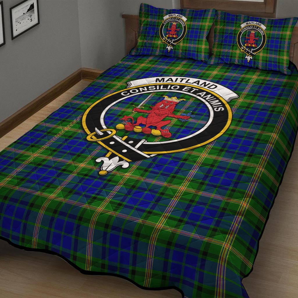 Maitland Tartan Quilt Bed Set with Family Crest - Tartan Vibes Clothing