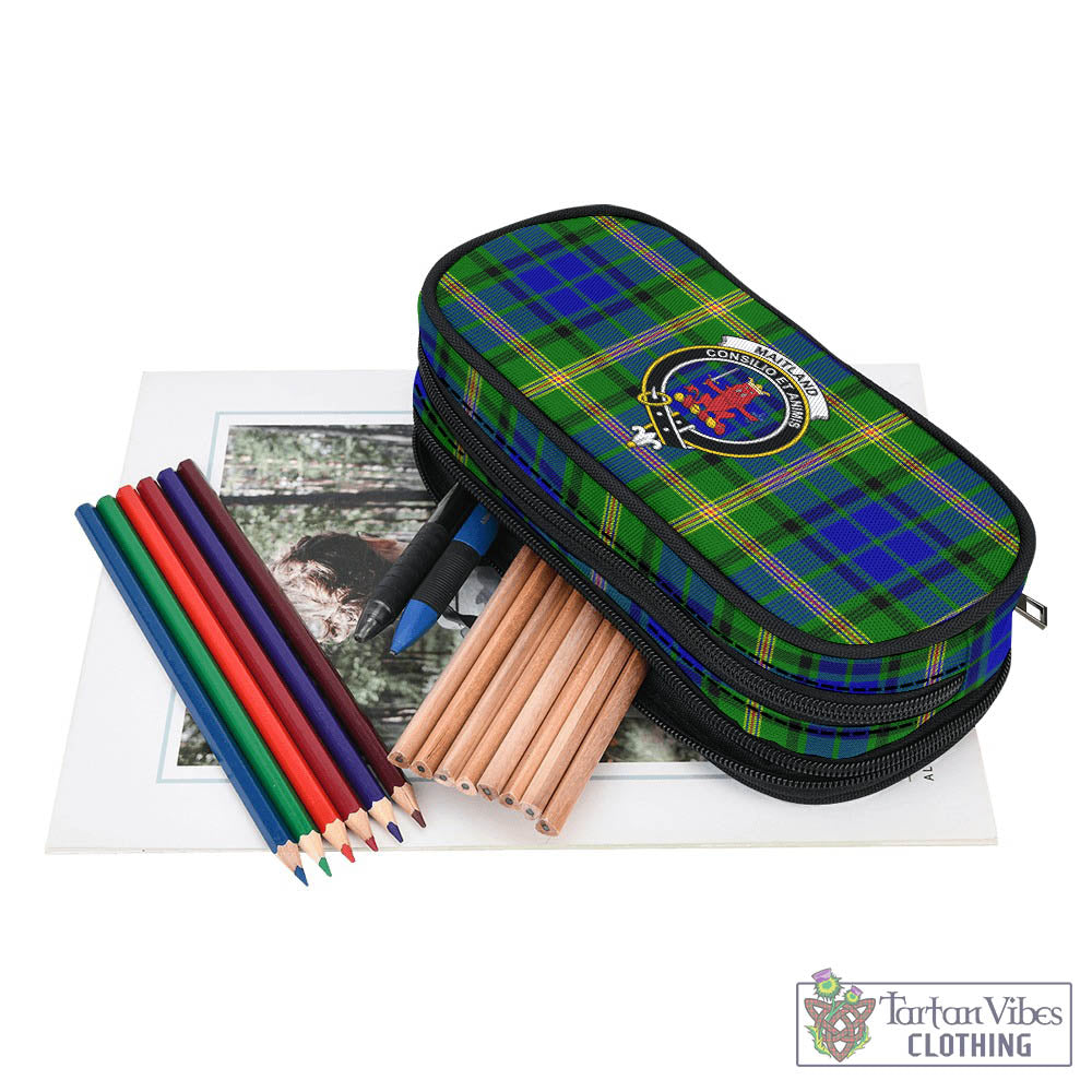 Tartan Vibes Clothing Maitland Tartan Pen and Pencil Case with Family Crest