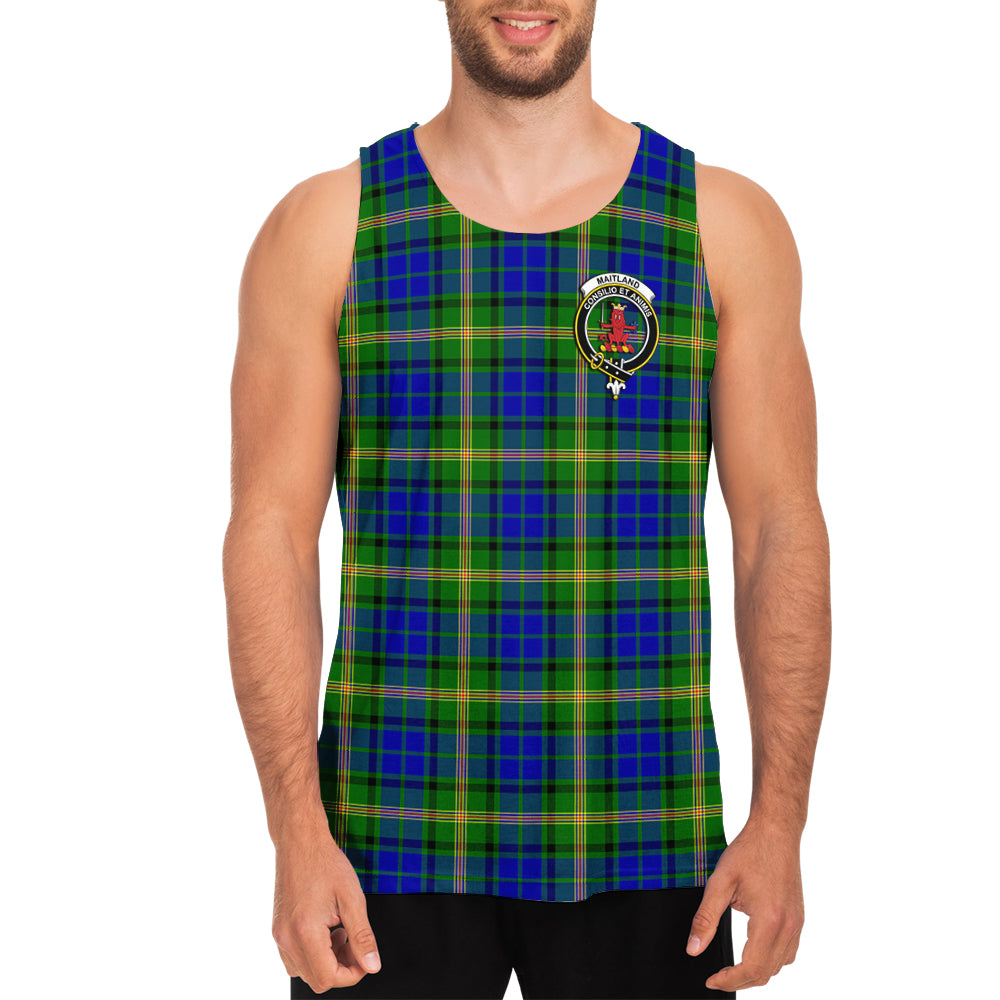 Maitland Tartan Mens Tank Top with Family Crest - Tartan Vibes Clothing