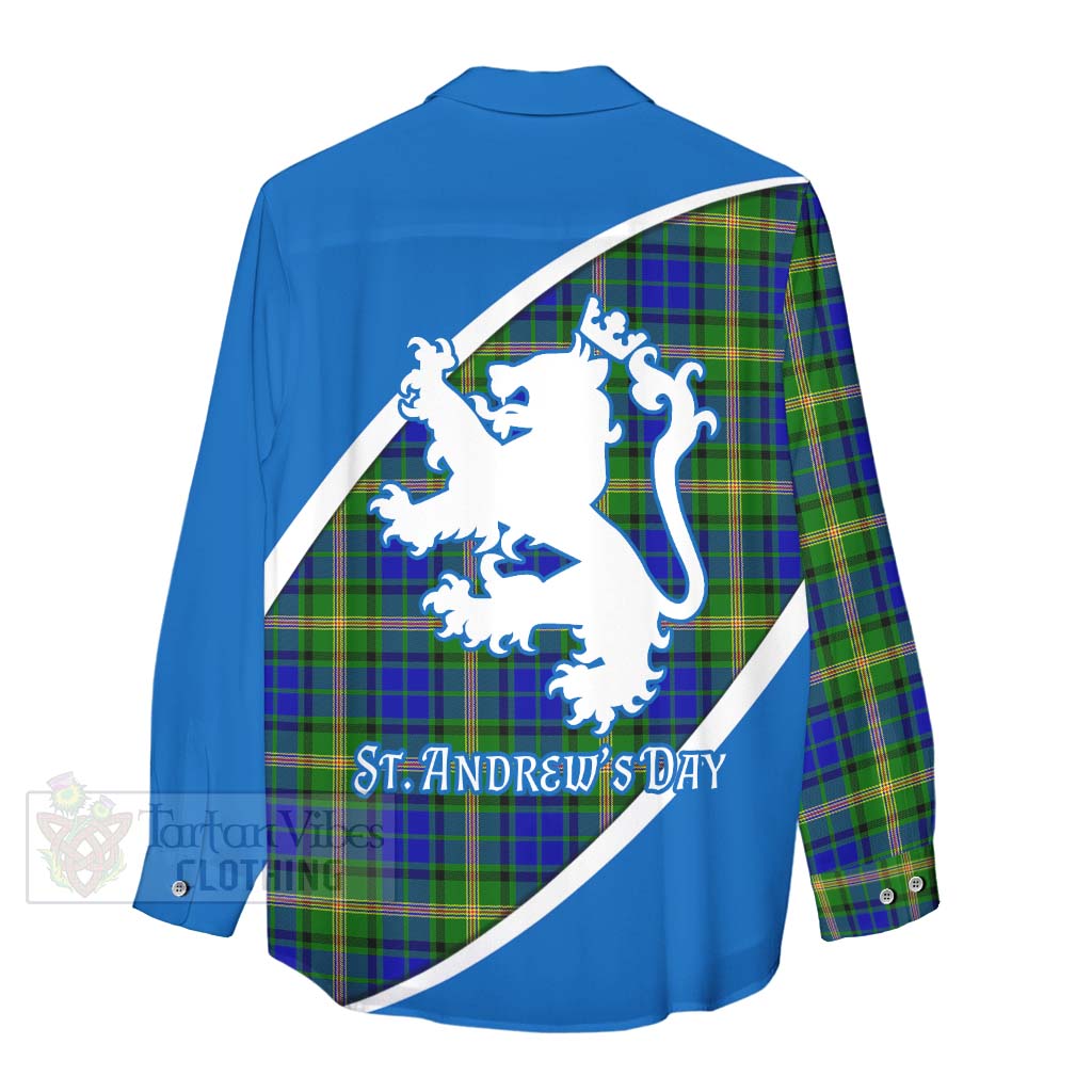 Tartan Vibes Clothing Maitland Family Crest Tartan Women's Casual Shirt Celebrate Saint Andrew's Day in Style