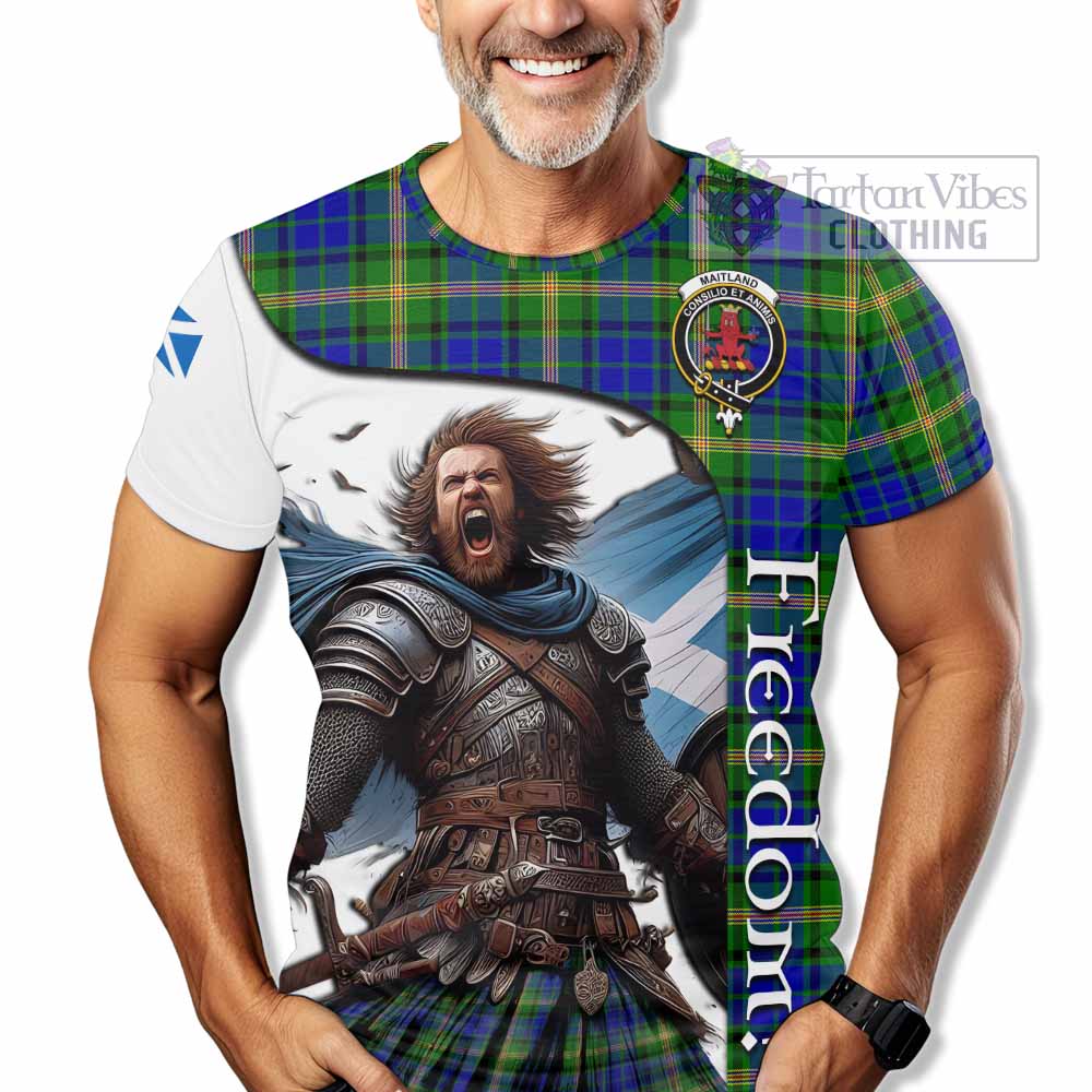 Maitland Crest Tartan T-Shirt Inspired by the Freedom of Scottish Warrior