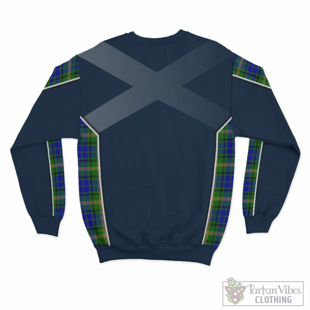 Tartan Vibes Clothing Maitland Tartan Sweatshirt with Family Crest and Scottish Thistle Vibes Sport Style