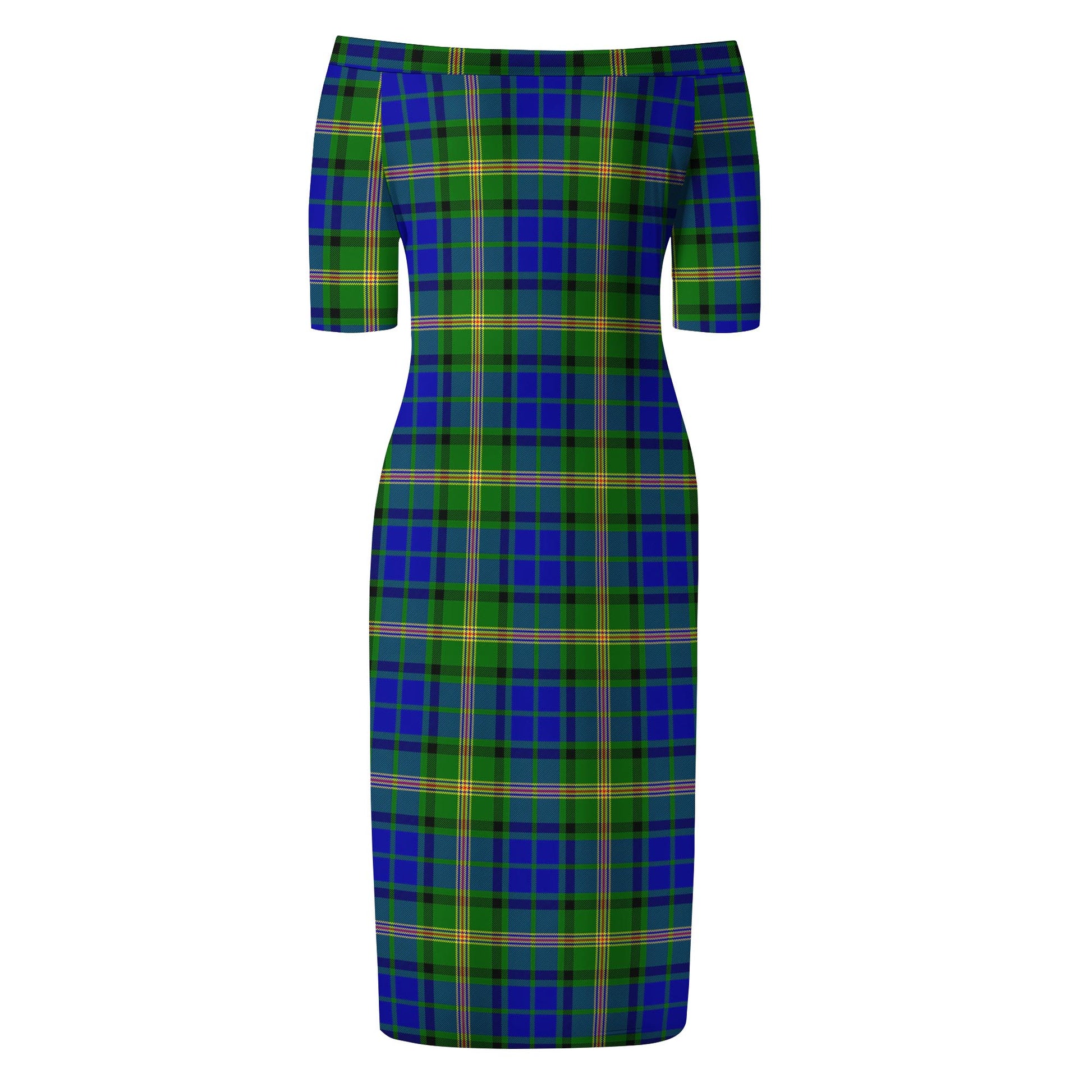 Maitland Tartan Off Shoulder Lady Dress - Tartanvibesclothing