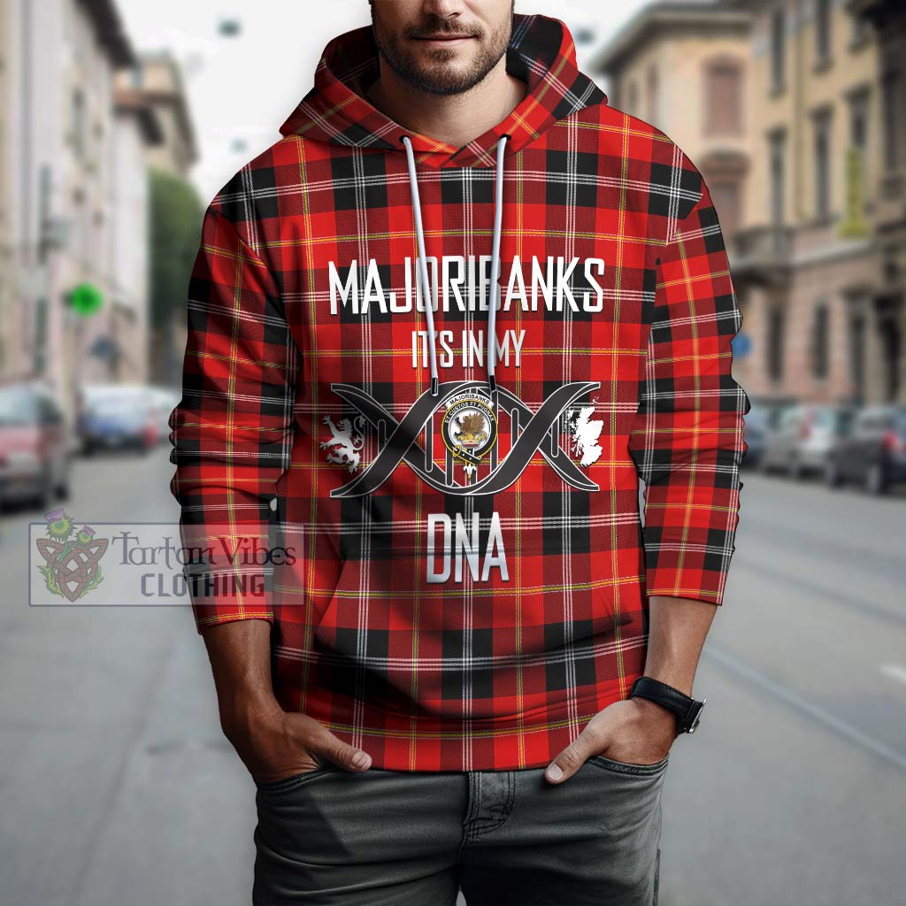 Tartan Vibes Clothing Majoribanks Tartan Hoodie with Family Crest DNA In Me Style