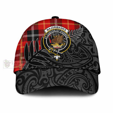 Majoribanks Tartan Classic Cap with New Zealand Silver Fern Half Style