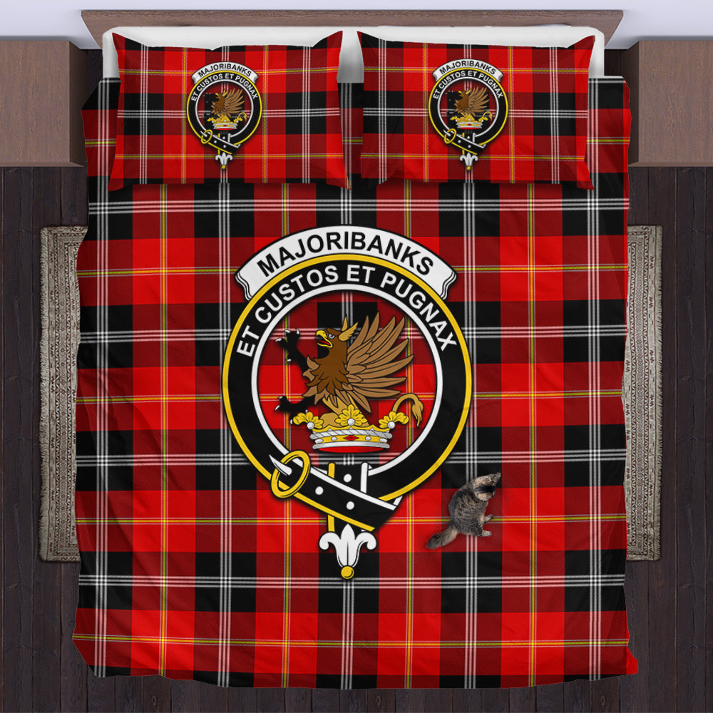 Majoribanks Tartan Bedding Set with Family Crest US Bedding Set - Tartan Vibes Clothing