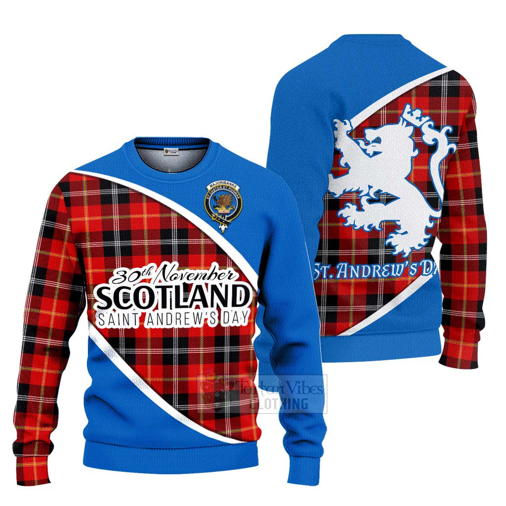 Tartan Vibes Clothing Majoribanks Family Crest Tartan Knitted Sweater Celebrate Saint Andrew's Day in Style