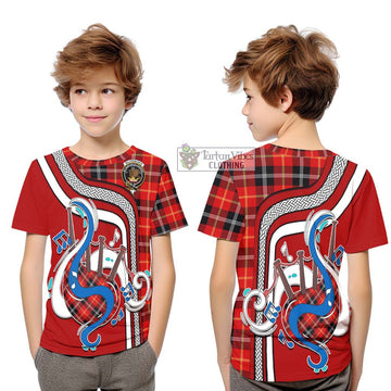 Majoribanks Tartan Kid T-Shirt with Epic Bagpipe Style