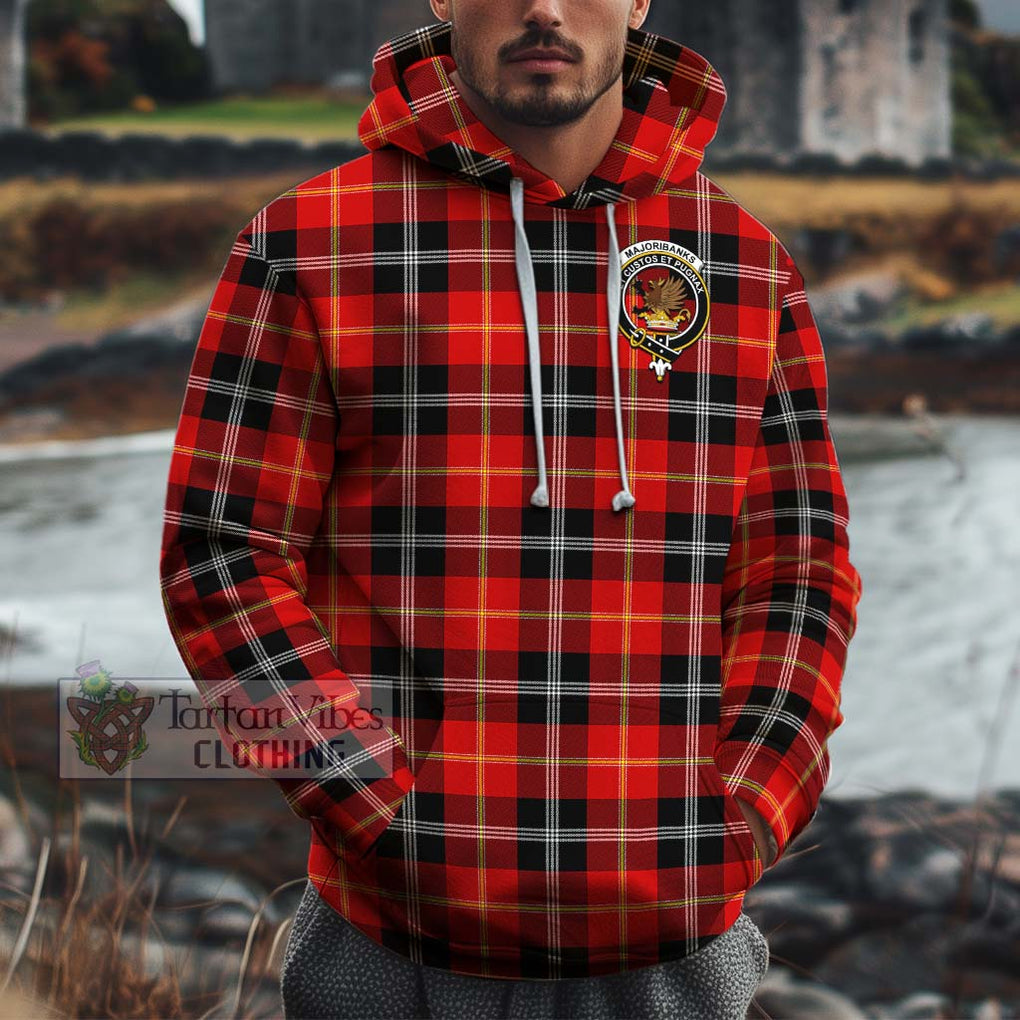 Majoribanks Tartan Cotton Hoodie with Family Crest Pullover Hoodie XS - Tartan Vibes Clothing